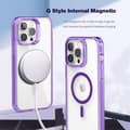 Pikkukuva 2 / 5: SKALO iPhone 15 Pro Väri Puskurin Magnet Suojakuori - Sininen