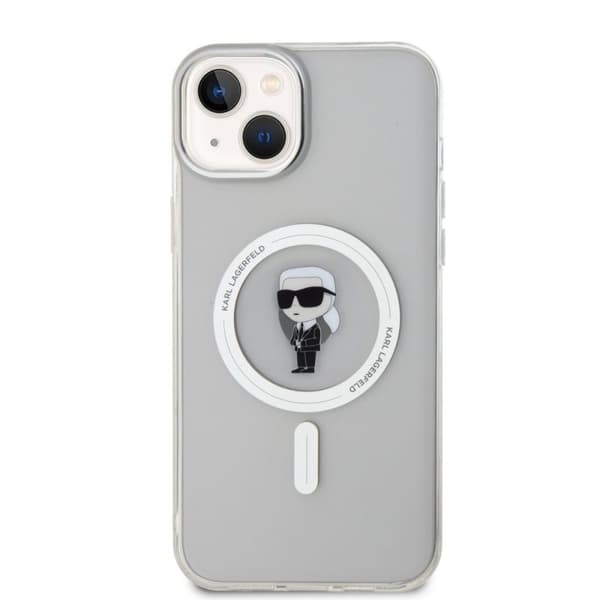 Karl Lagerfeld iPhone 15 Plus Kuori Ikonik MagSafe Läpinäkyvä