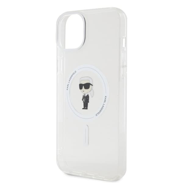 Karl Lagerfeld iPhone 15 Plus Kuori Ikonik MagSafe Läpinäkyvä