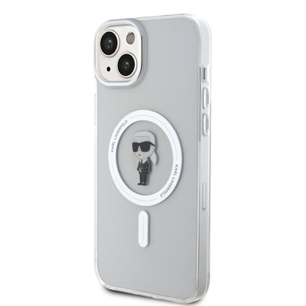 Karl Lagerfeld iPhone 15 Plus Kuori Ikonik MagSafe Läpinäkyvä