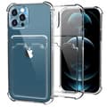 Miniatyrbillede 1 af 4: Tyndt stødsikkert mobilcover med kortslot iPhone 14 Pro