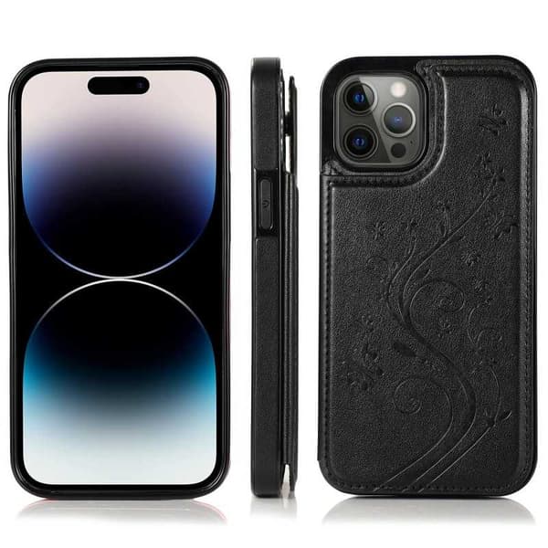 iPhone 14 Pro Stöttåligt Skal Korthållare 3-FACK Flippr V2