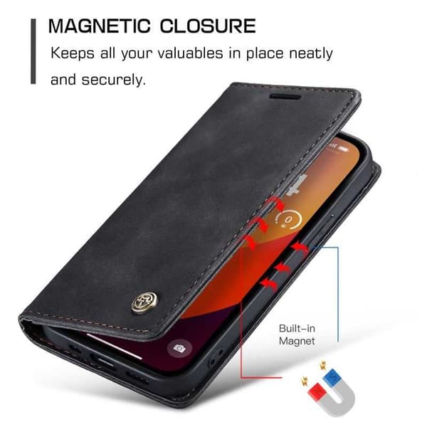 iPhone 15 Pro Max Elegant Flipfodral CaseMe 3-FACK