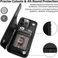 Miniatyrbillede 4 af 9: iPhone 15 Pro Max Shockproof Cover Kortholder 3-SLOT Flippr