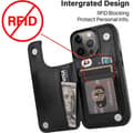 Miniatyrbillede 7 af 9: iPhone 15 Pro Max Shockproof Cover Kortholder 3-SLOT Flippr
