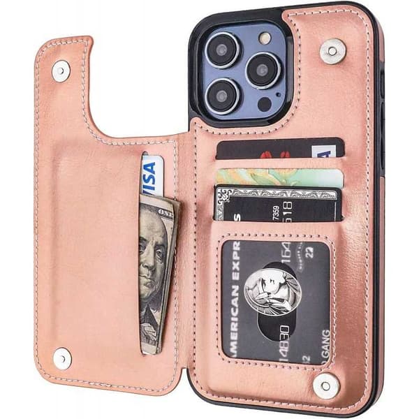 iPhone 15 Pro Max Shockproof Cover Kortholder 3-SLOT Flippr