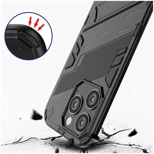 iPhone 15 Pro Max Stöttåligt Skal med Kickstand ThinArmor V2
