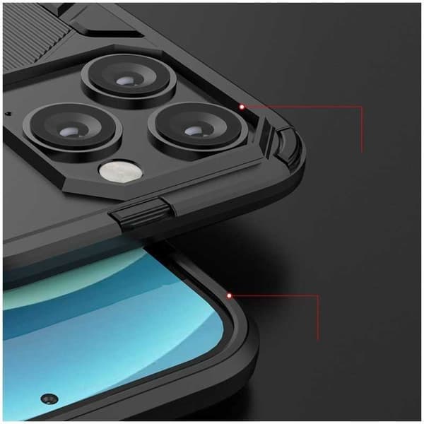 iPhone 15 Pro Max Stöttåligt Skal med Kickstand ThinArmor V2