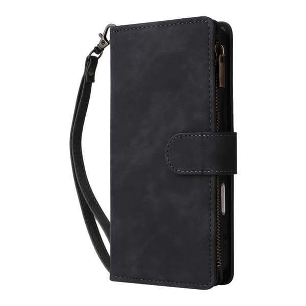 iPhone 15 Pro Max multifunktionelt pung etui Lynlås 8-rum