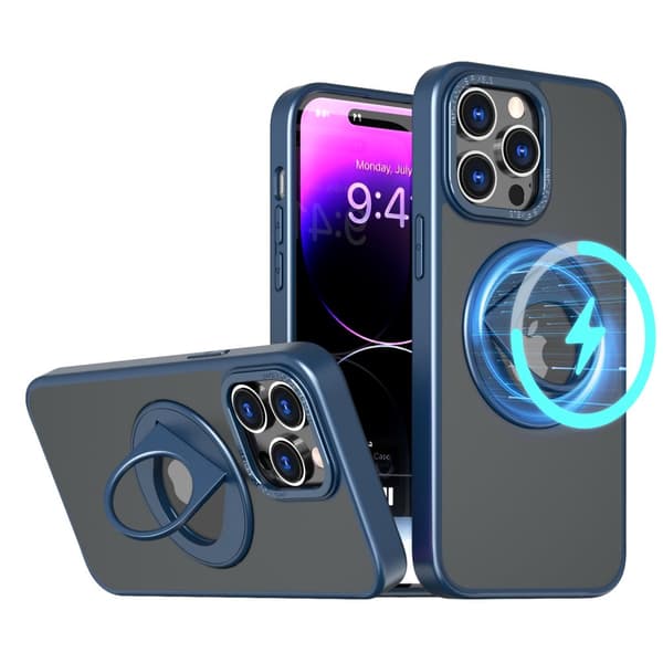INF Magnetisk beskyttende telefontaske med usynlig stander til iPhone iPhone 15 Plus
