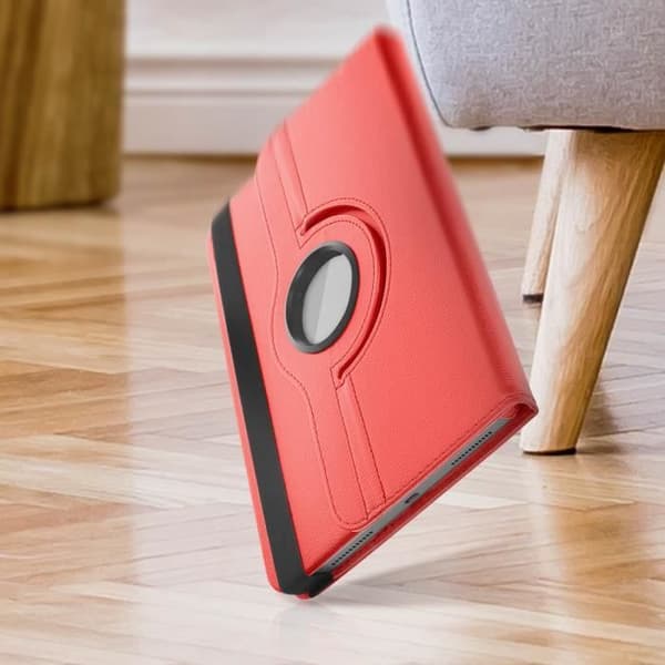 Foliofodral för Lenovo Tab P11 Gen 2 - AVIZAR - Röd - Roterande stativ - Helkroppsskydd - Snygg design