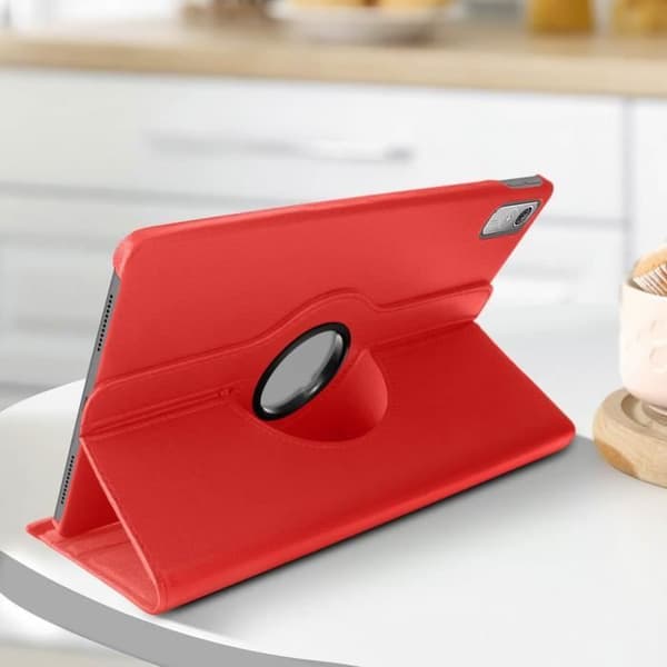 Foliofodral för Lenovo Tab P11 Gen 2 - AVIZAR - Röd - Roterande stativ - Helkroppsskydd - Snygg design