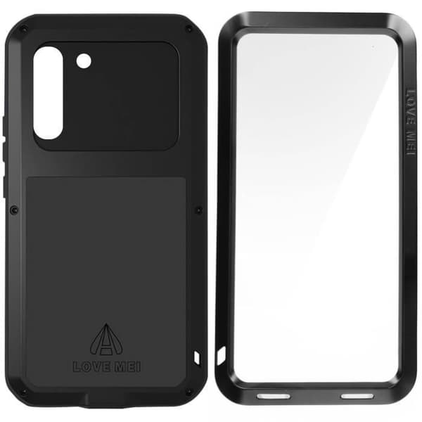 Samsung Galaxy S22 Plus skal - LOVE MEI - Svart - Stel - Matt - Blandad