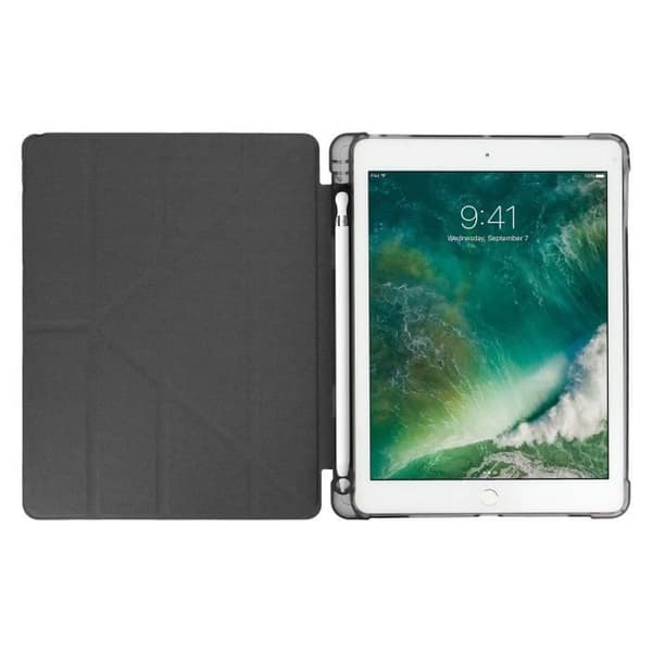 Housse iPad 9.7 - AVIZAR - Slim Stand Video Case - Silicone Gel - Svart - Kompatibel med iPad 2018