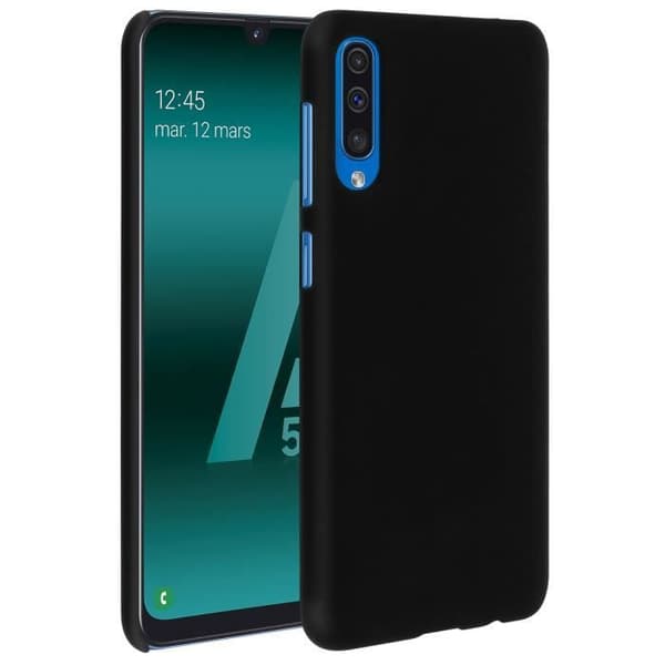 Coque - Samsung - Galaxy A50 - Stöttålig - Hård - Frostad svart