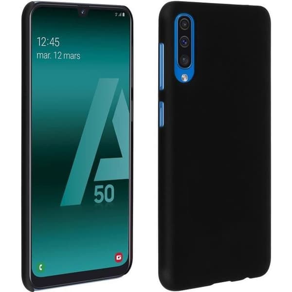 Coque - Samsung - Galaxy A50 - Stöttålig - Hård - Frostad svart