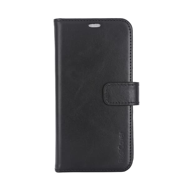 Wallet Case 2i1 Anti-stråling Læder MagS Sort - iPhone 15