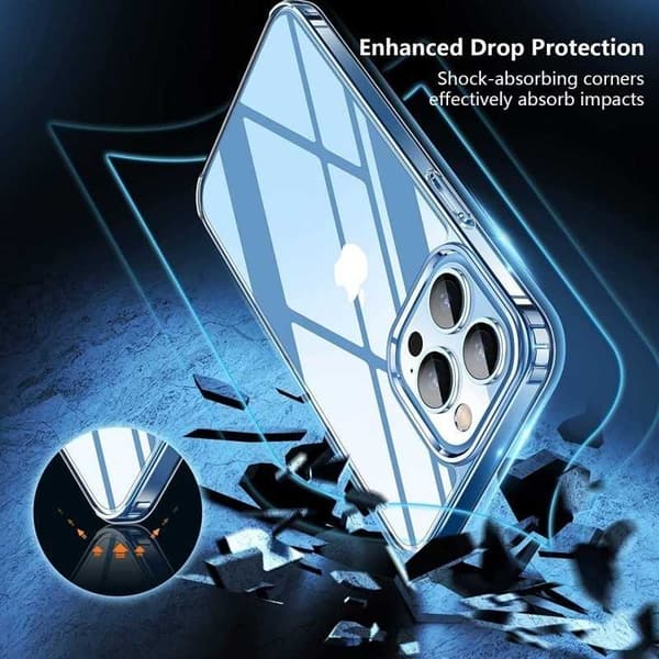 iPhone 15 Pro stødabsorberende silikonecover Enkelt