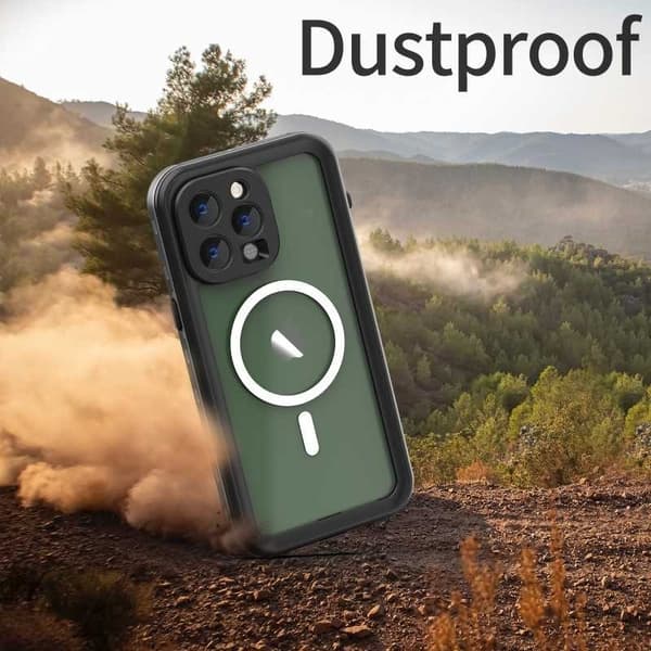 iPhone 15 Pro Heltäckande Vattentät Premium MagSafe Skal