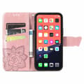 Miniatyrbillede 4 af 6: iPhone 14 Pro Pung etui PU-Læder 4-RUMMET Motiv Sommerfugl