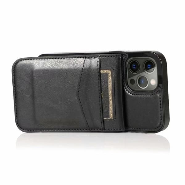 iPhone 15 Pro Mobilskal Korthållare 5-FACK Retro V3