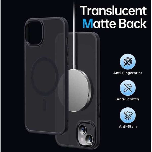 iPhone 15 Plus Transparent Stötdämpande Skal MagSafe-Kompatibelt V2