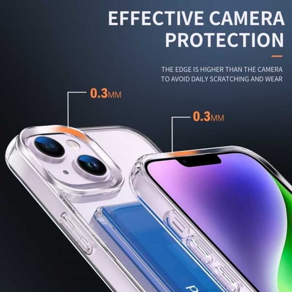 iPhone 15 stødsikkert cover med kortrum V3