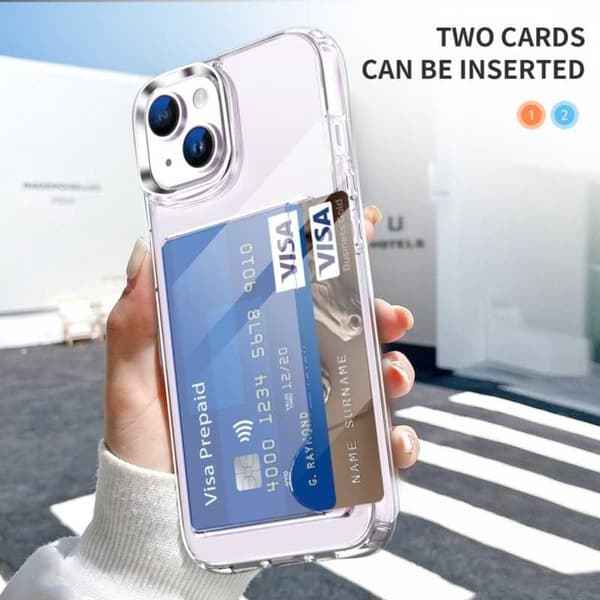 iPhone 15 stødsikkert cover med kortrum V3