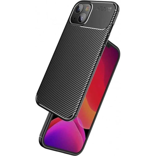 iPhone 15 Iskunkestävä ohut kansi FullCarbon V4
