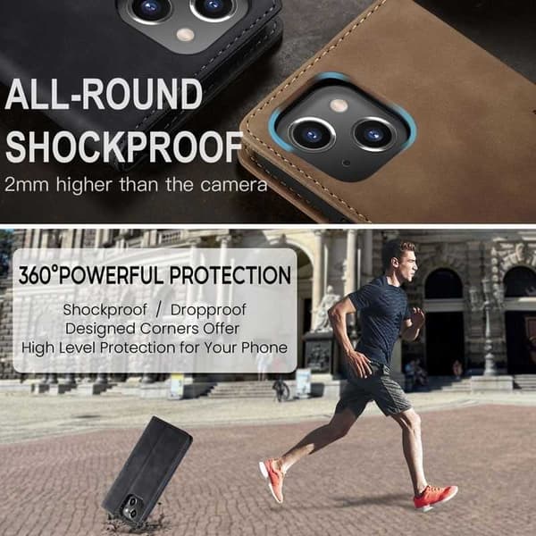 iPhone 15 Elegant Flipfodral CaseMe 3-FACK