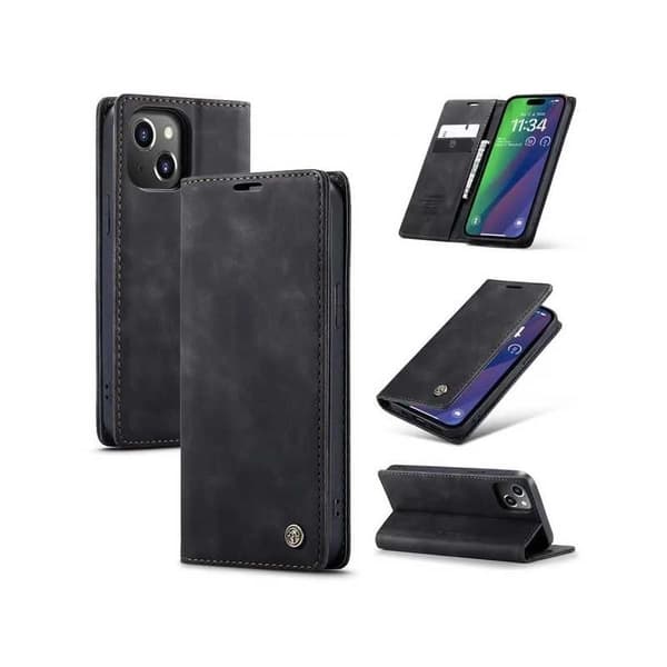 iPhone 15 Elegant Flipfodral CaseMe 3-FACK