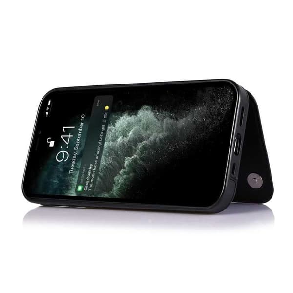 iPhone 15 iskunkestävä kansikorttipidike 3-taskuinen Flippr