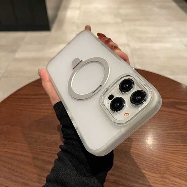 INF MagSafe-yhteensopiva magneettinen puhelinkotelo näkymättömällä jalustalla iPhone 15 Pro