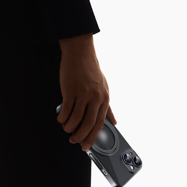 INF Magneettinen suojakuori, jossa näkymätön jalusta iPhonelle iPhone 15 Pro