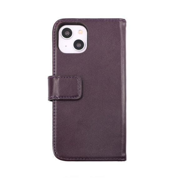 iPhone 15 Plånboksfodral Läder Rvelon - Lila