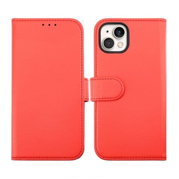 iPhone 15 Plånboksfodral Magnet Rvelon - Röd