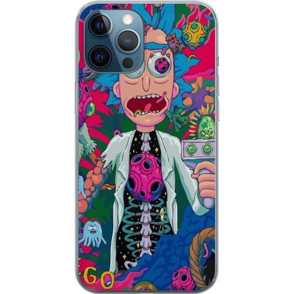 Apple iPhone 12 Pro Läpinäkyvä kuori Rick & Morty