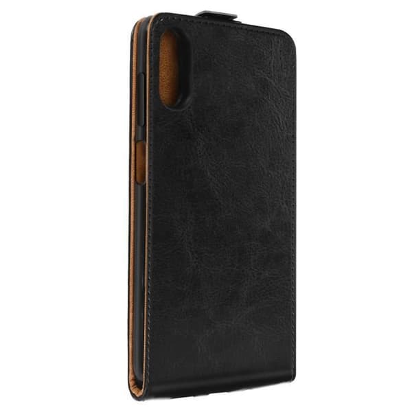 Fodral till Samsung Galaxy Xcover Pro - AVIZAR - Vertical Flip - Svart - Fullt skydd - Korthållare