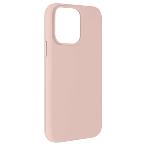 AVIZAR Skyddsfodral för iPhone 15 Pro Max - Halvstyv Soft-touch - Puderrosa - Tunt och lätt