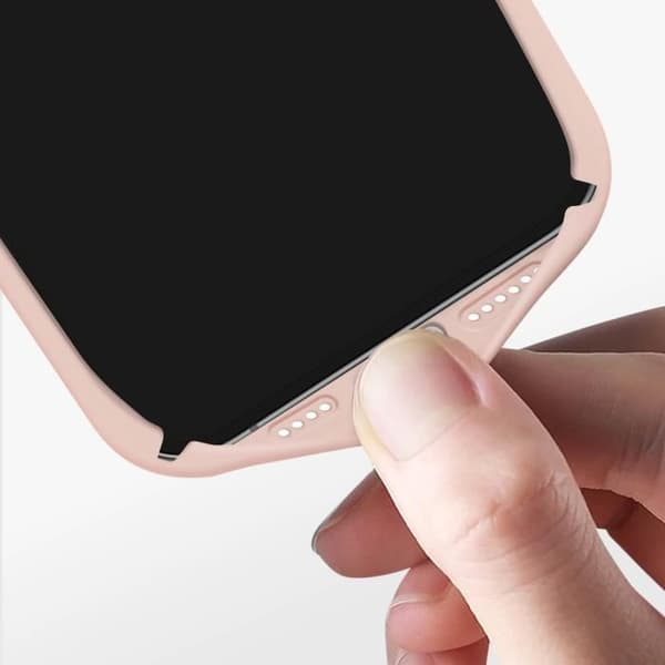 AVIZAR Skyddsfodral för iPhone 15 Pro Max - Halvstyv Soft-touch - Puderrosa - Tunt och lätt