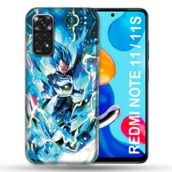 Fodral till Xiaomi Redmi Note 11 / 11S Manga Dragon Ball Vegeta Blue en storlek