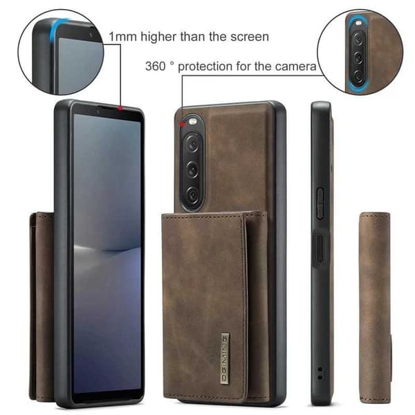 DG.MING Detach 2in1 8-FACK Magnetisk Skal Korthållare Xperia 10 V