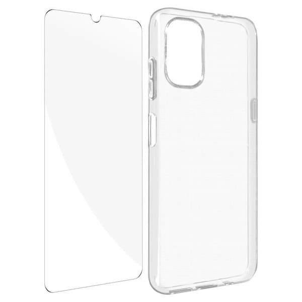 AVIZAR Fodral för Nokia G21 och G11 - Mjuk silikon och 9H härdat glasfilm