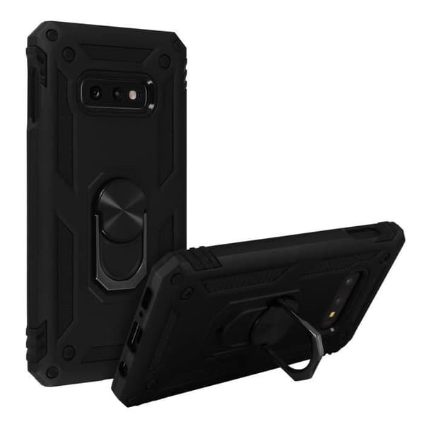 Coque - AVIZAR - Galaxy S10e - Bi-material - Stötbeständig - Video Stöd Svart