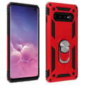 Miniatyrbild 1 av 4: Coque - AVIZAR - Galaxy S10 - Bi-materialer - Stiv og Blød - Videostøtte Rød