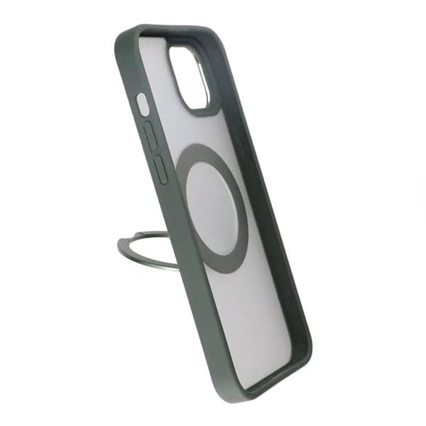 iPhone 15 Plus Skal med MagSafe Stativ Rvelon - Grön