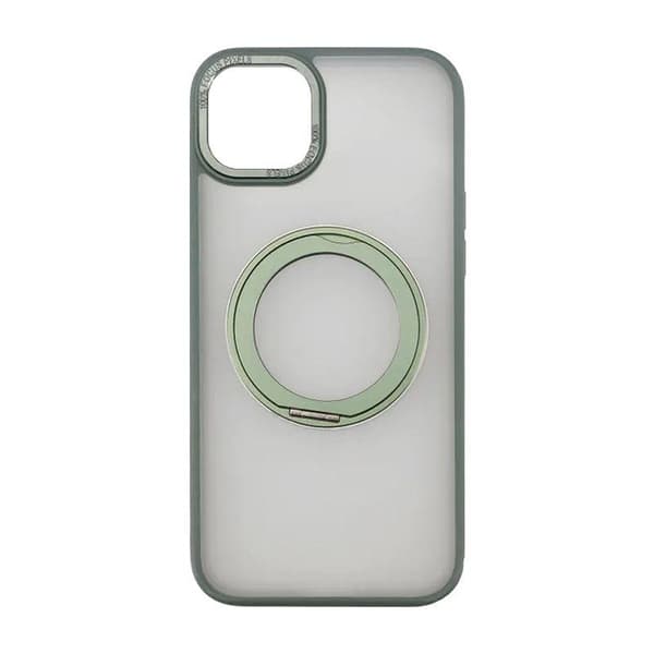 iPhone 15 Plus Skal med MagSafe Stativ Rvelon - Grön