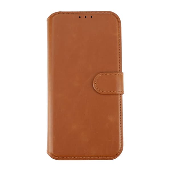 iPhone 15 Plus Plånboksfodral Magnet Rvelon - Brun