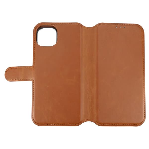 iPhone 15 Plus Plånboksfodral Magnet Rvelon - Brun