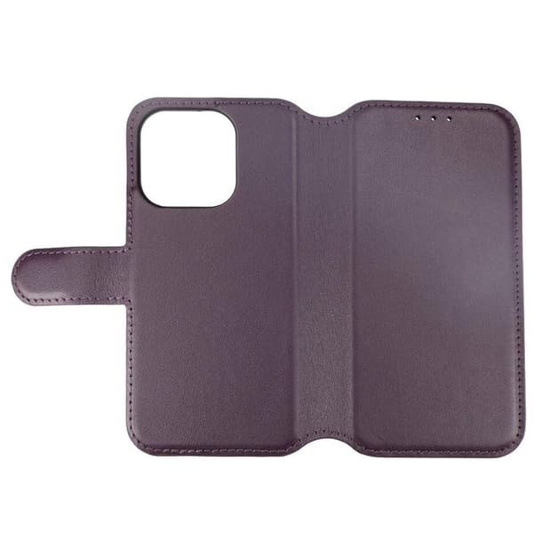 iPhone 15 Pro Plånboksfodral Läder Rvelon - Lila